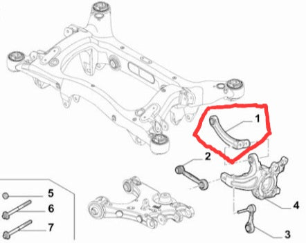 REAR CAMBER ARM - ALFA ROMEO GIULIA/STELVIO
