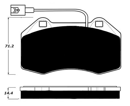 PORTERFIELD R4-S BRAKE PADS - ALFA ROMEO 4C