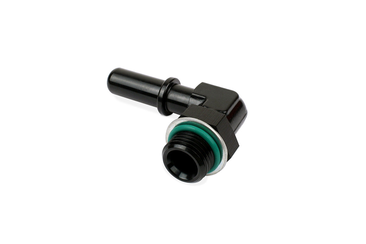 90° -6AN Male ORB to M10 SAE J2044 Quick Connect Male Tube Adapter Fitting