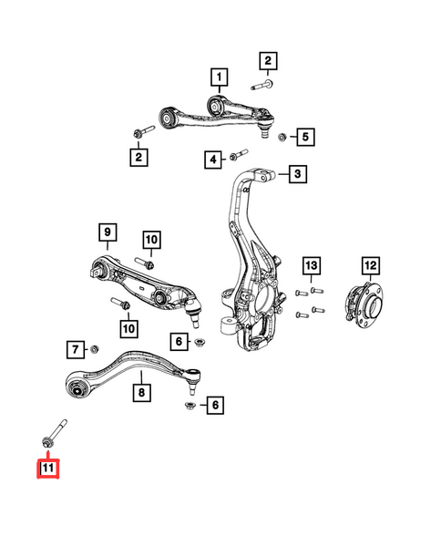 TORX SOCKET HEAD BOLT - ALFA ROMEO (68301472AA)