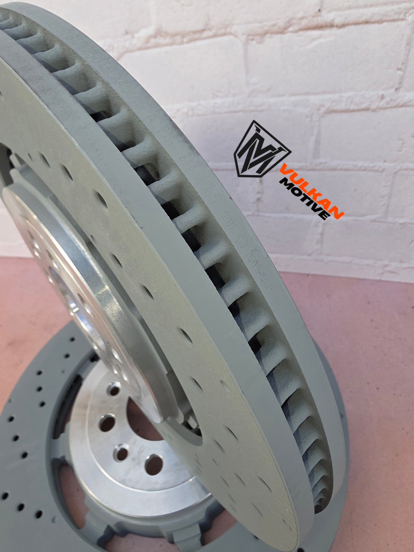 ALFA ROMEO GIULIA & STELVIO QUADRIFOGLIO GENUINE BREMBO (FRONT PAIR) BRAKE ROTORS