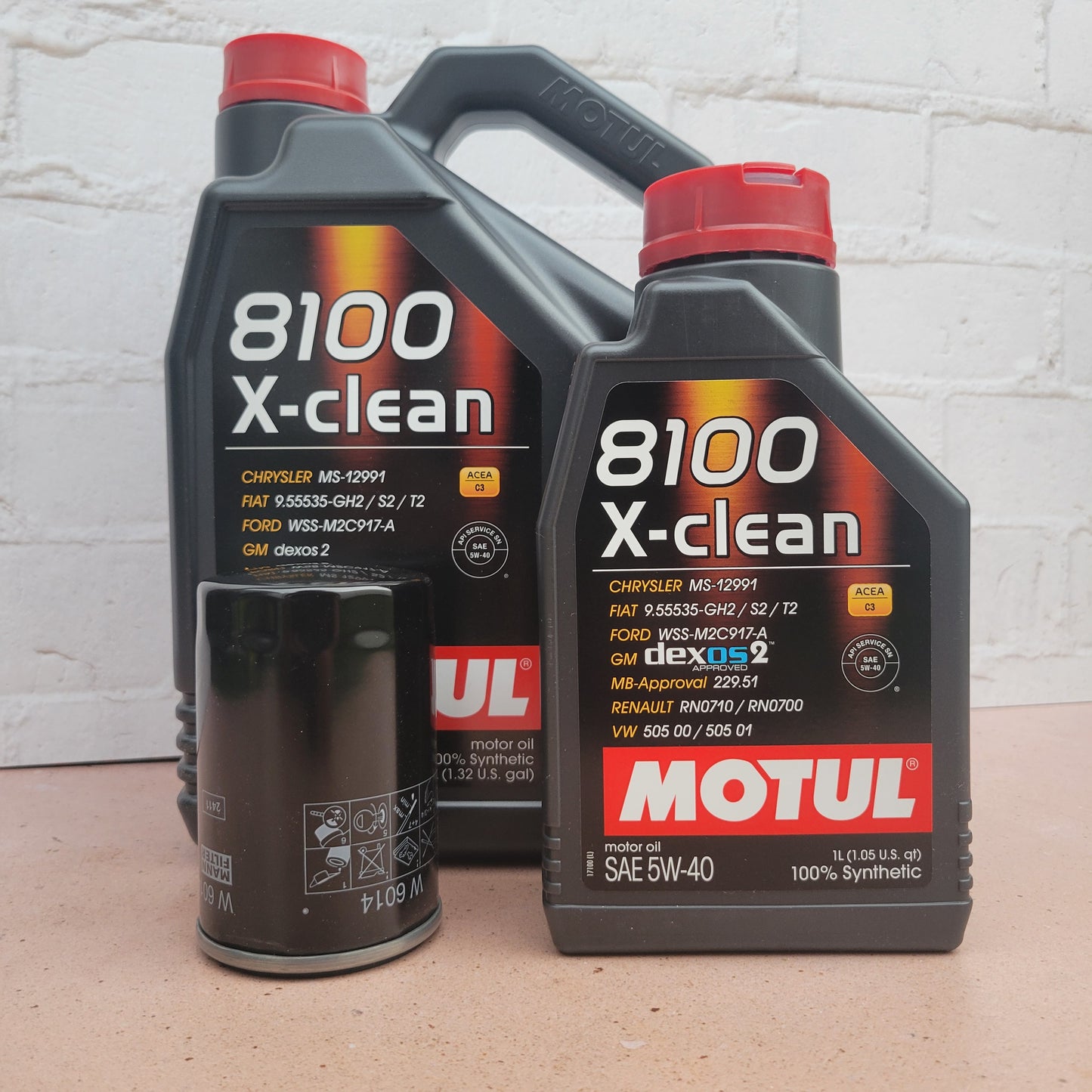 MOTUL 8100 X-CLEAN 5W-40 OIL SERVICE KIT - ALFA ROMEO 4C (1.8L)