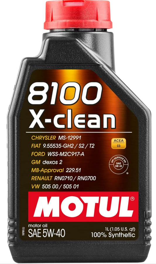 MOTUL 8100 X-CLEAN 5W-40 OIL SERVICE KIT - ALFA ROMEO 4C (1.8L)