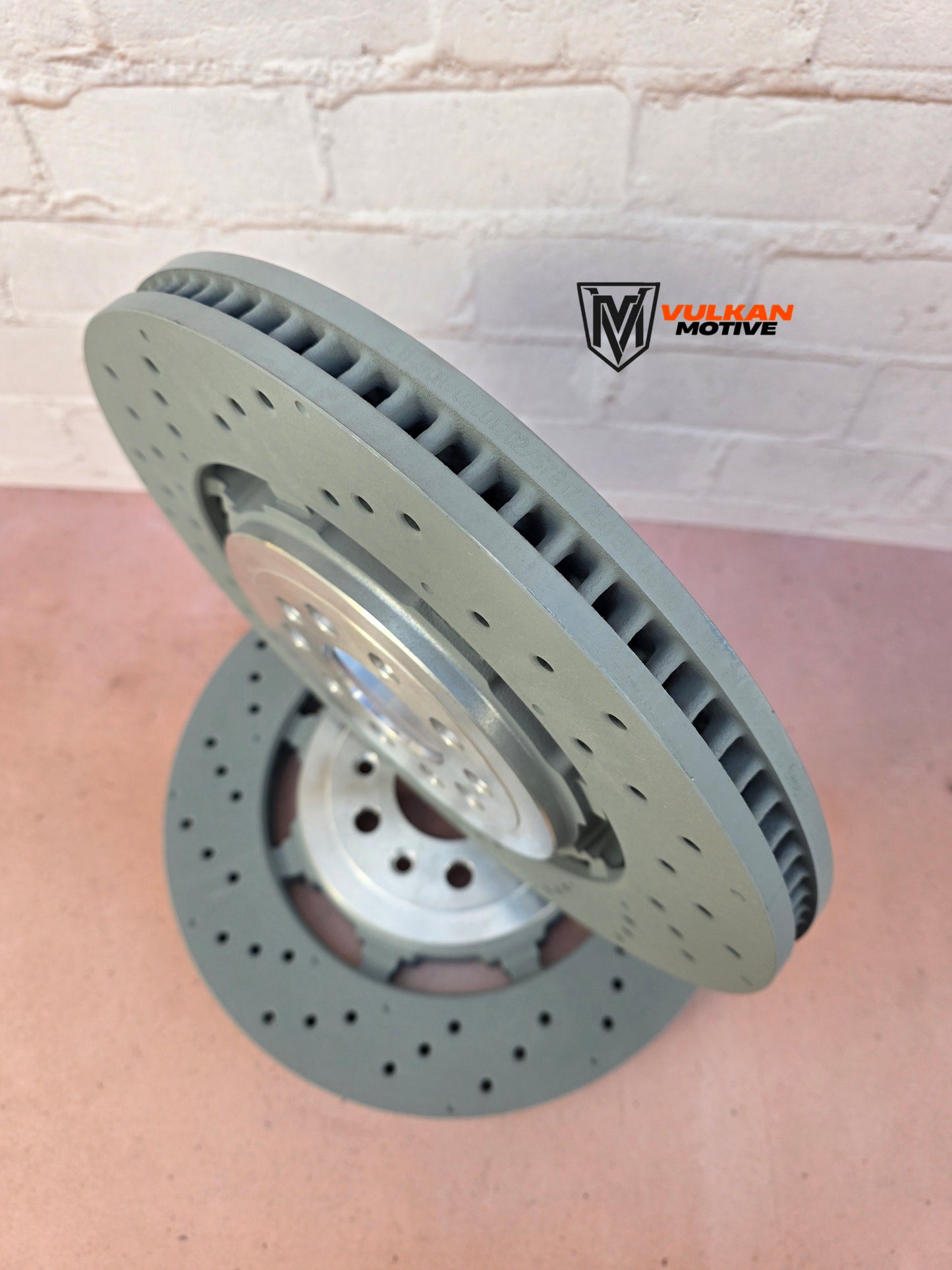 ALFA ROMEO GIULIA & STELVIO QUADRIFOGLIO GENUINE BREMBO (FRONT PAIR) BRAKE ROTORS