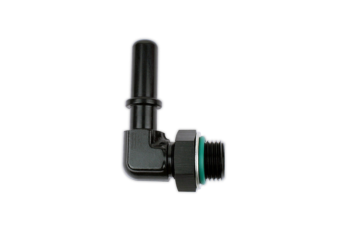 90° -6AN Male ORB to M10 SAE J2044 Quick Connect Male Tube Adapter Fitting