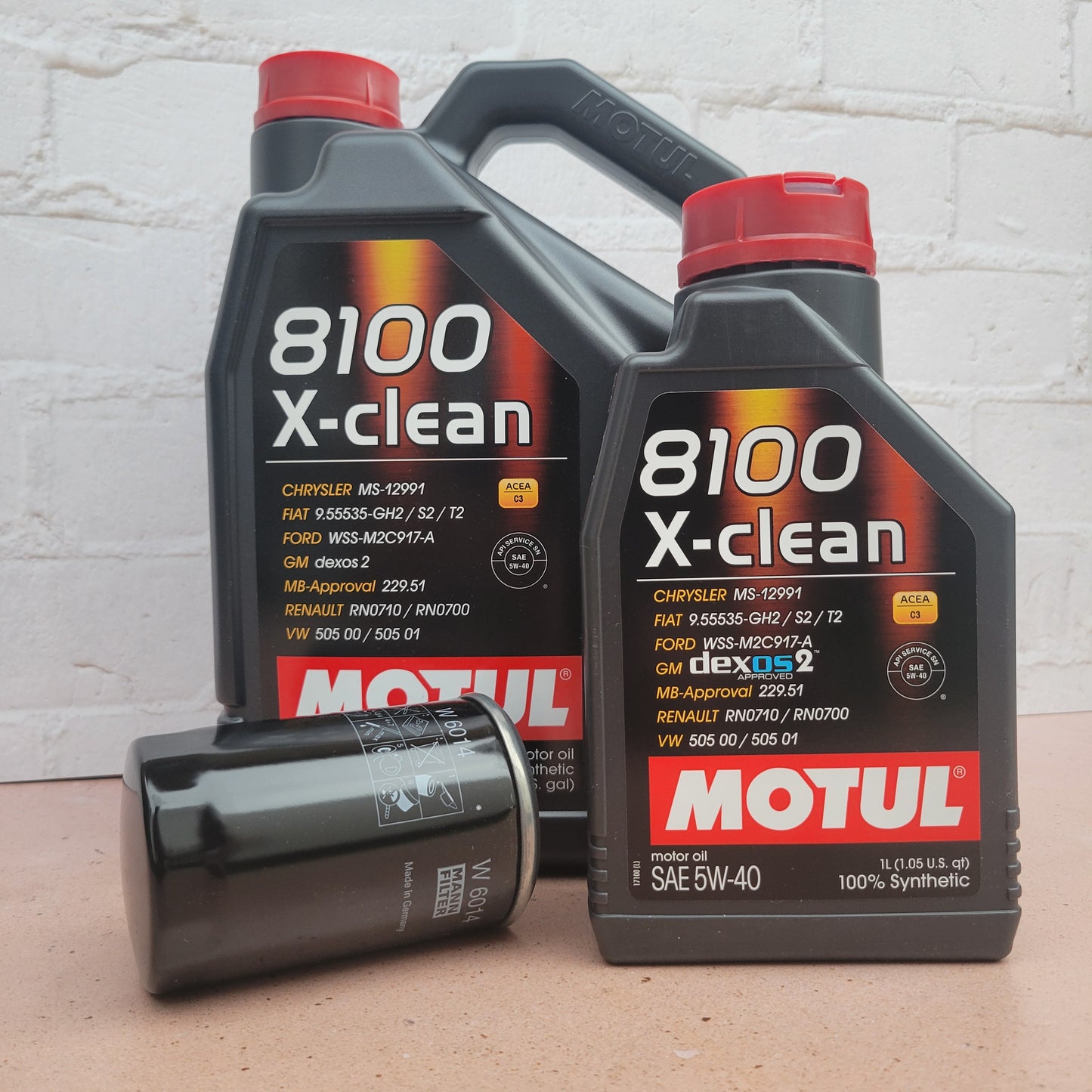 MOTUL 8100 X-CLEAN 5W-40 OIL SERVICE KIT - ALFA ROMEO 4C (1.8L)