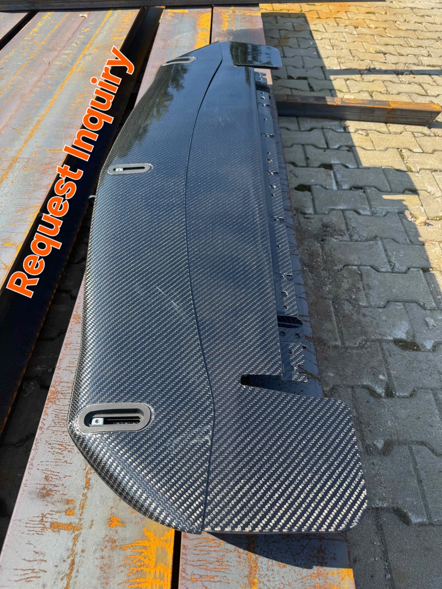 ALFA ROMEO GIULIA GTA/GTAm CARBON FIBER FRONT SPLITTER - HIGH QUALITY ONE TO ONE DIMENSIONS TO OEM
