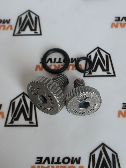 TITANIUM COOLANT BLEED SCREWS (M8/M6) - ALFA ROMEO GIULIA / STELVIO & 4C