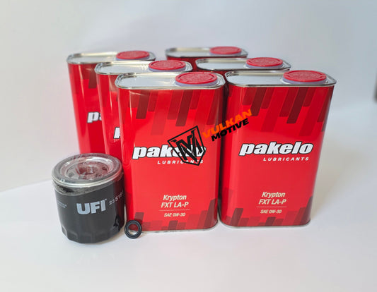 OIL CHANGE KIT - ALFA ROMEO GIULIA/STELVIO 2.0L; PAKELO 0W-30