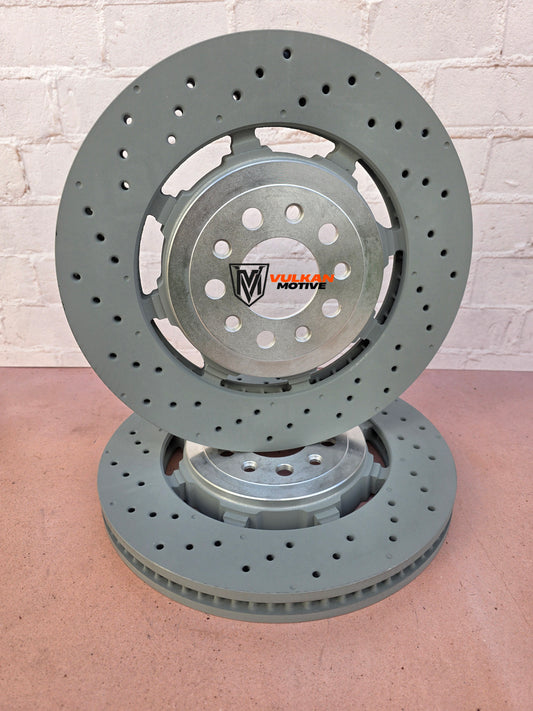 ALFA ROMEO GIULIA & STELVIO QUADRIFOGLIO GENUINE BREMBO (FRONT PAIR) BRAKE ROTORS