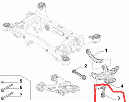 SUSPENSION ARM (DROP LINK) - ALFA ROMEO GIULIA/STELVIO