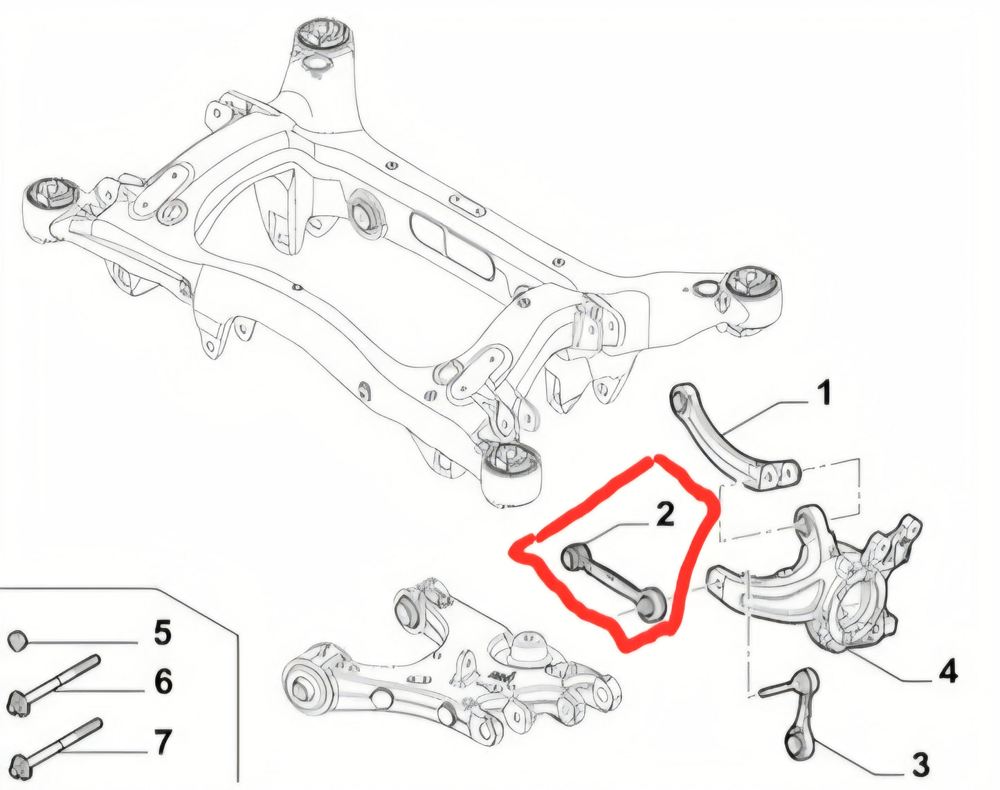 REAR LATERAL LINK - ALFA ROMEO GIULIA/STELVIO